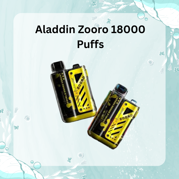 Aladdin Zooro 18000 Puffs Disposable Vape with Dual Mesh Coil and LED Display