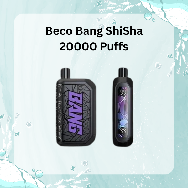 Beco Bang ShiSha 20000 Puffs disposable vape with LED screen and dual mesh coil