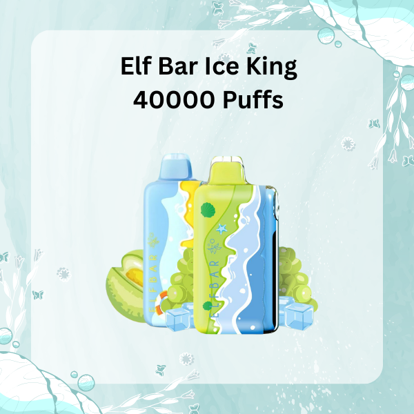 Elf Bar Ice King 40000 Puffs Disposable Vape with LCD Screen