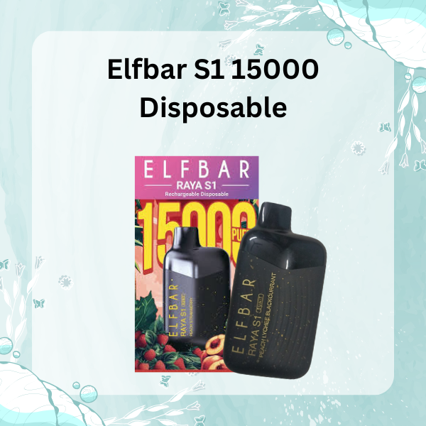 Elfbar S1 15000 Disposable Vape - Sleek Design and Compact Body