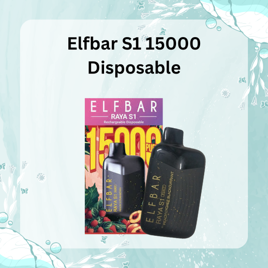 Elfbar S1 15000 Disposable Vape - Sleek Design and Compact Body