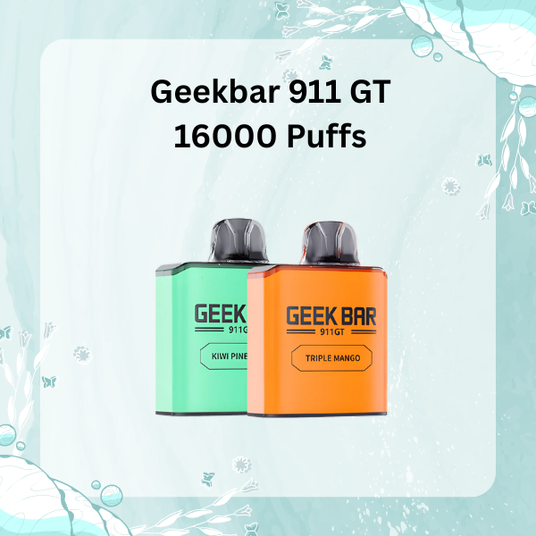 Geekbar 911 GT 16000 Puffs Porsche Edition Disposable Vape Front View