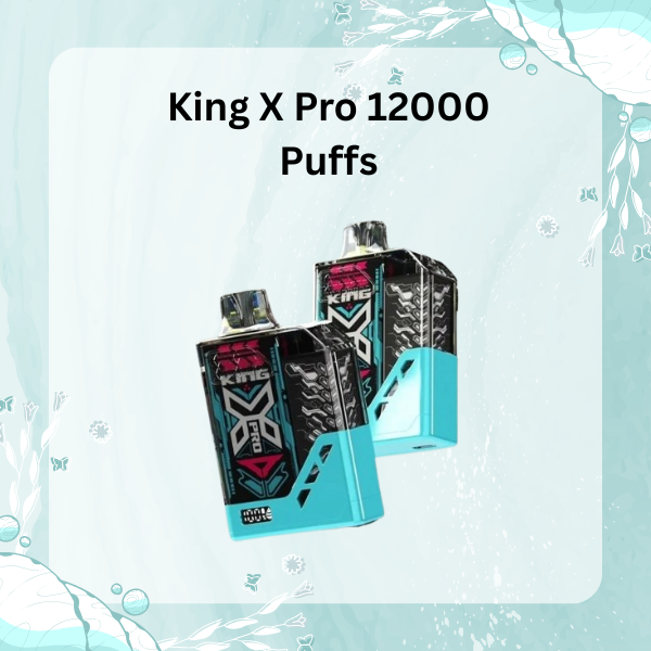 King X Pro 12000 Puffs Disposable Vape with Digital Screen and Child Lock
