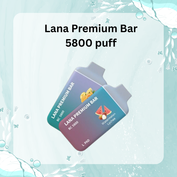 Lana Premium Bar 5800 Puffs Disposable Vape with Type-C Charging