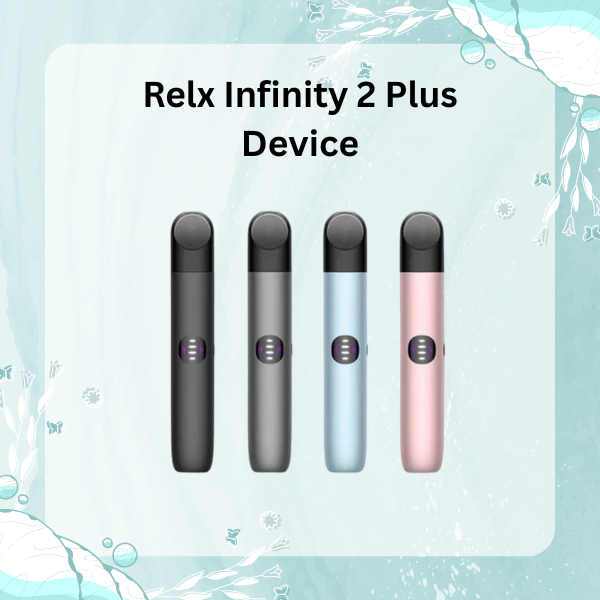 Relx Infinity 2 Plus Device Black Sapphire with 3 power modes