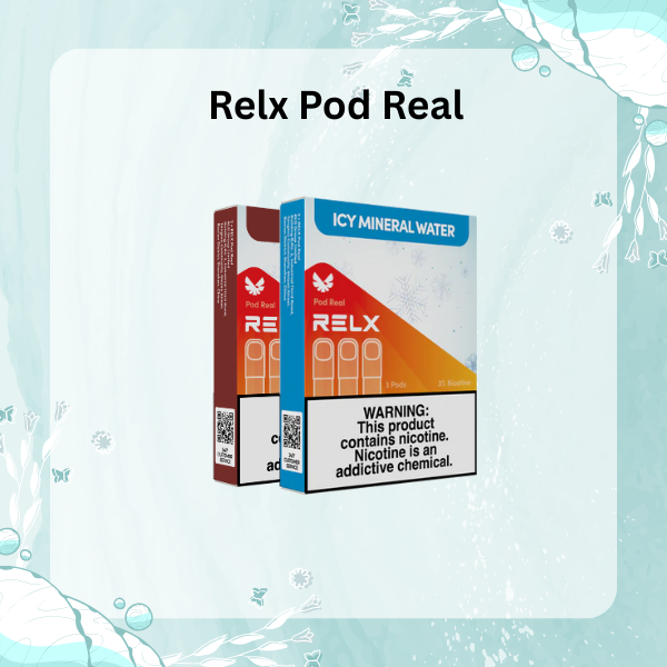 Authentic Relx Pod Real packaging with 14-digit security code