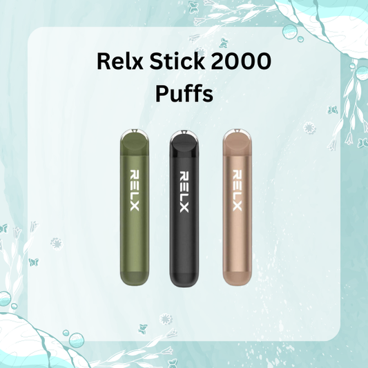 RELX Stick 2000 Disposable Vape Device Silver Color