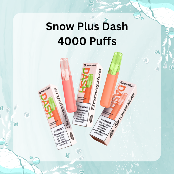 Snow Plus Dash 4000 Puffs Disposable Vape Ceramic Coil Flavor-Lock Technology