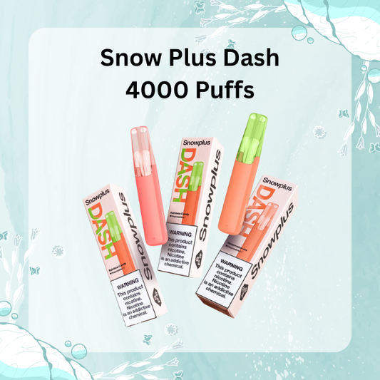 Snow Plus Dash 4000 Puffs Disposable Vape Ceramic Coil Flavor-Lock Technology
