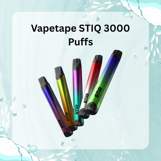 Vapetape STIQ 3000 Puffs Disposable Vape - All Flavors Available